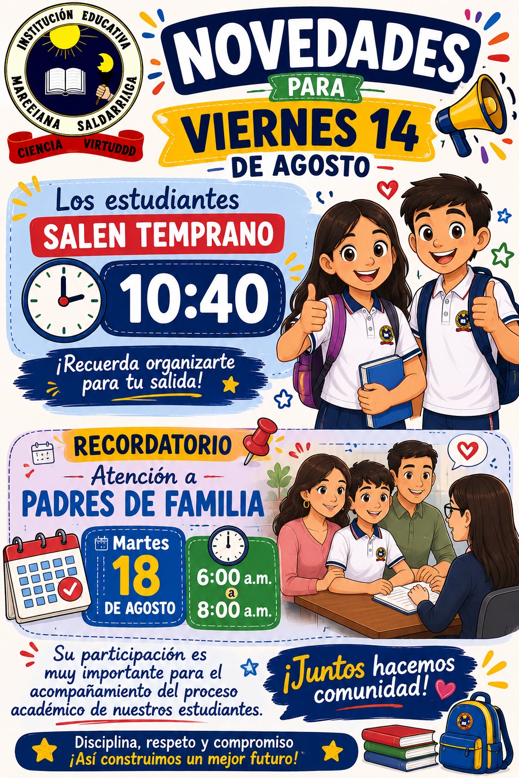 Novedades 14 agosto viernes